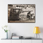 Concrete Worker Gallery Canvas Wraps Horizontal Frame 48″ x 32″ Walnut Premium Gallery Wraps (1.25″)