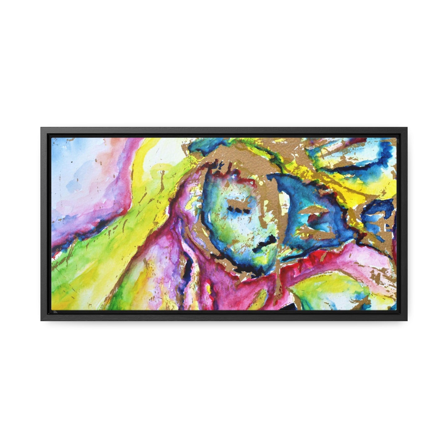 Mother's Face Gallery Canvas Wraps, Horizontal Frame