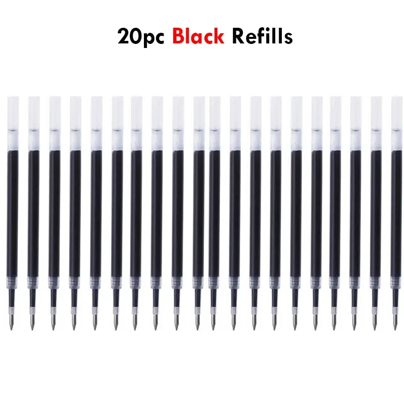 Gel Ink Pen Sets 20pcs Black Ink OEM