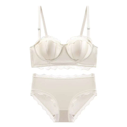 Lace Bustier Bra for Wedding Supports and Shapes - Noble champagne suit 34 75AB - bra