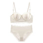Lace Bustier Bra for Wedding Supports and Shapes - Noble champagne suit 34 75AB - bra