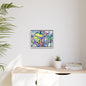 Alien Abstract Colorful Framed Canvas Art - Kia Day Design