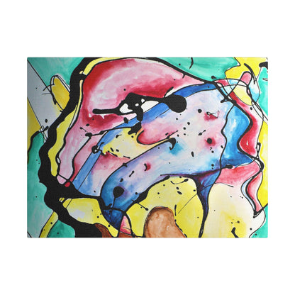 3rd Eye Sundae Satin Canvas Stretched - Kia Day Design