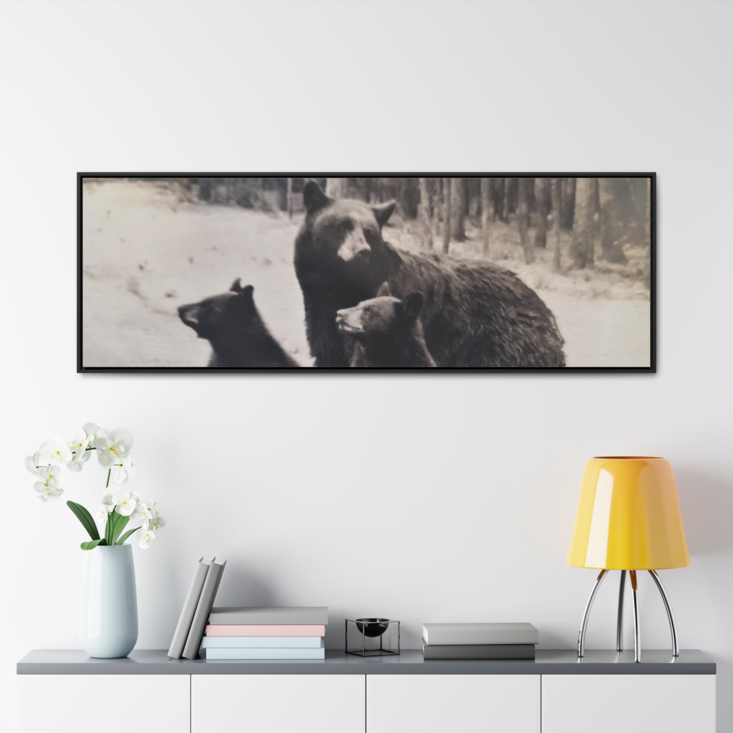 Yellowstone Black Bears Gallery Canvas Wraps, Horizontal Frame