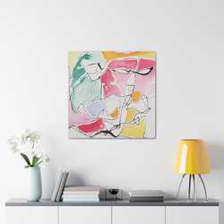 Abstract Face Canvas Gallery Wraps - Kia Day Design