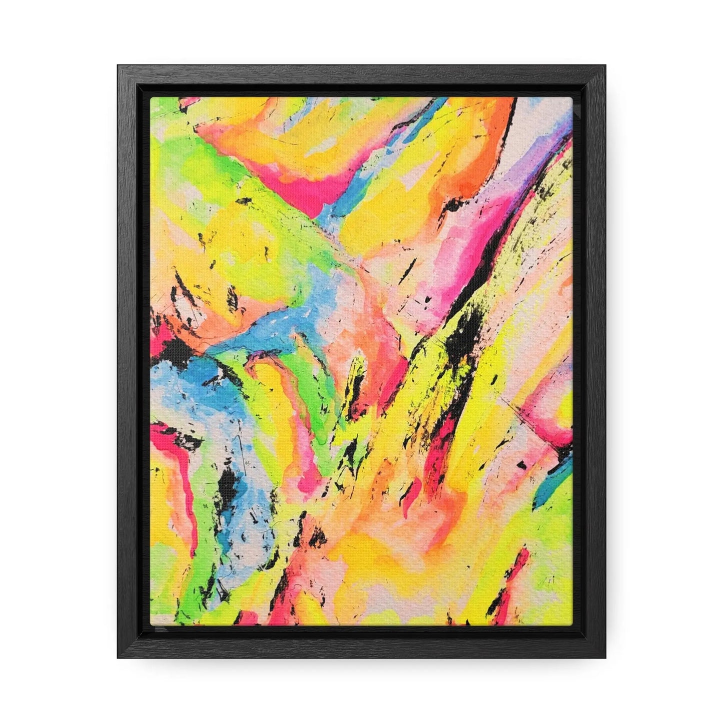 Neon Fire Gallery Canvas Wraps, Vertical Frame 8″ x 10″ Premium Gallery Wraps (1.25″)