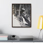 Narada Falls Yellowstone Gallery Canvas Wraps Vertical Frame 16″ x 20″ Premium Gallery Wraps (1.25″) Walnut