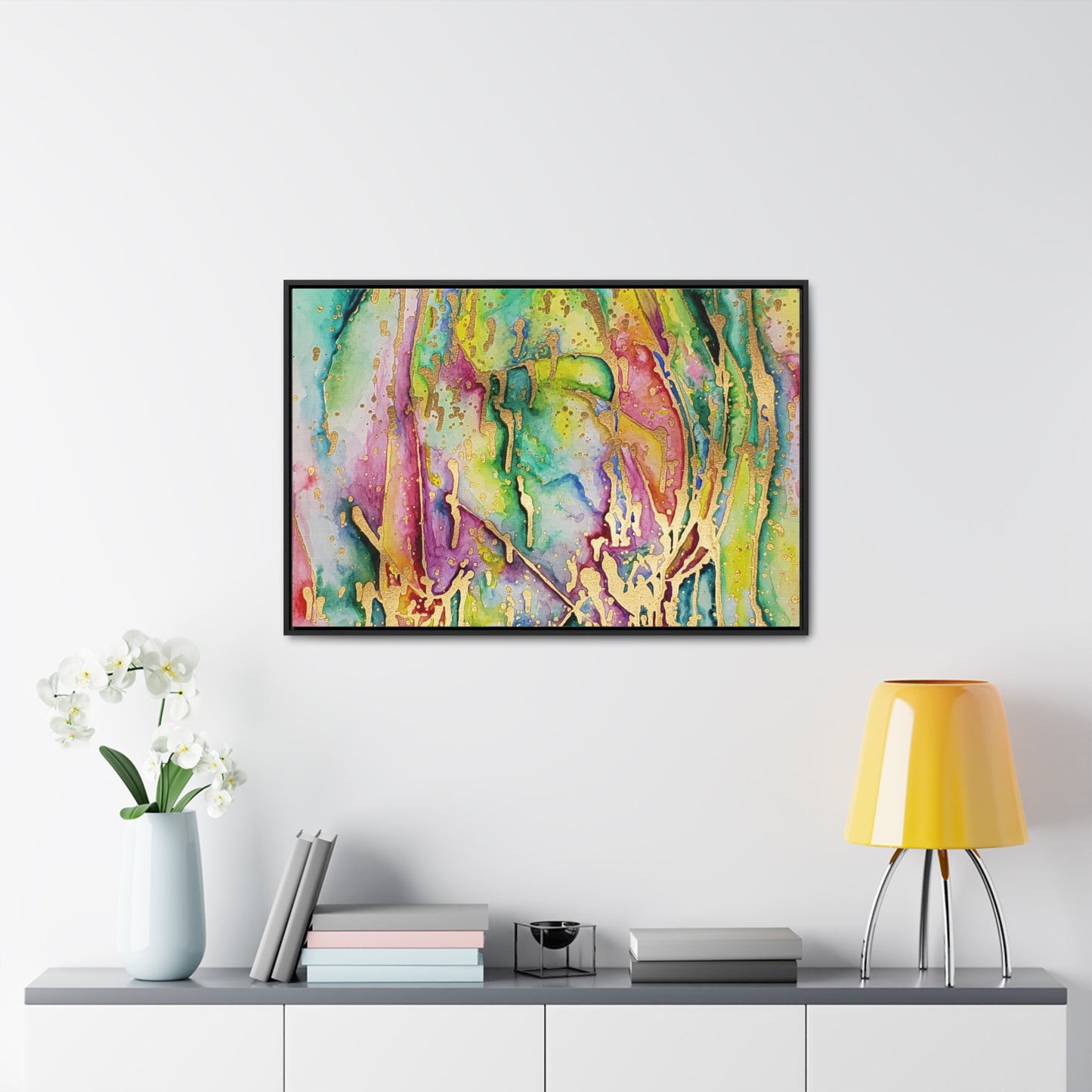 Acid Face Gallery Canvas Wraps, Horizontal Frame