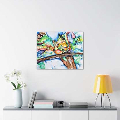 Owl In Flight Canvas Gallery Wraps