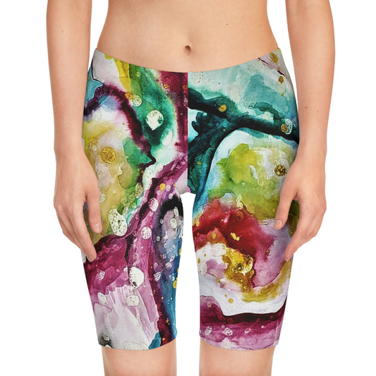 Cosmic Face Women's Bike Shorts