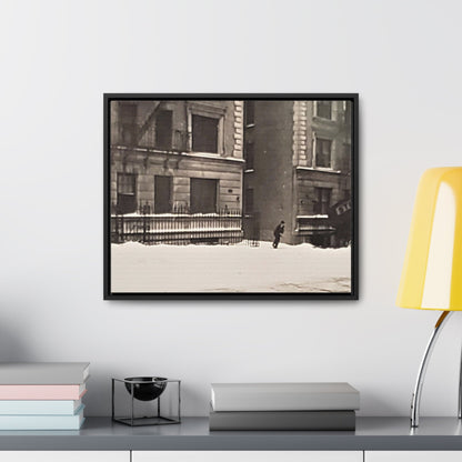 430 W 119th St New York Gallery Canvas Wraps Horizontal Frame 20″ x 16″ Black white Premium Gallery Wraps (1.25″)