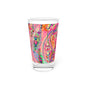 Vibrant Floral Pint Glass - 16oz - Kia Day Design