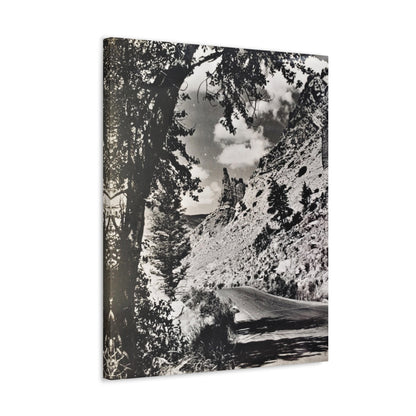Eagles Nest Rock Yellowstone Stretched Canvas