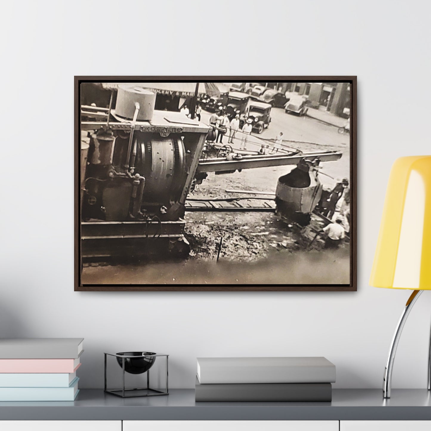 Concrete Worker Gallery Canvas Wraps, Horizontal Frame