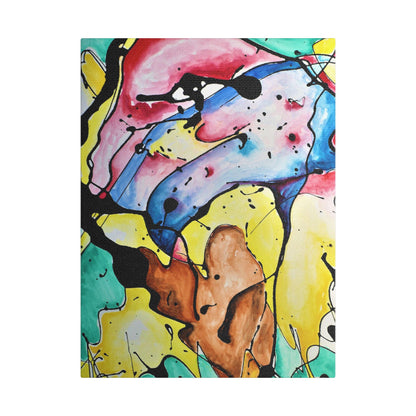 3rd Eye Sundae Satin Canvas Stretched - Kia Day Design