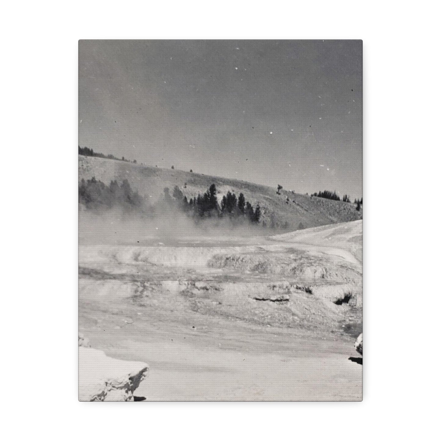 Mammoth Hot Springs Stretched Canvas