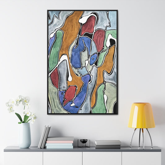 Blue Girl Gallery Canvas Wraps, Vertical Frame