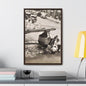 Concrete Worker Gallery Canvas Wraps Vertical Frame 16″ x 24″ Premium Gallery Wraps (1.25″) Walnut