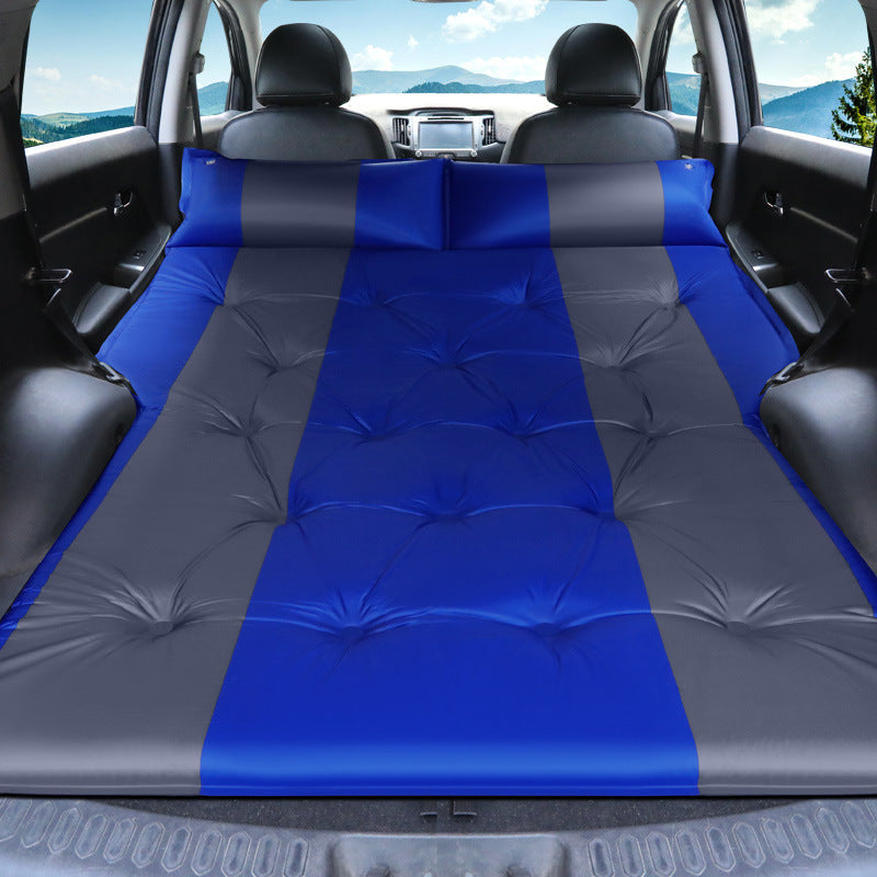 Suede Fabric Automatic Inflatable Car Air Bed for SUV Back Seat