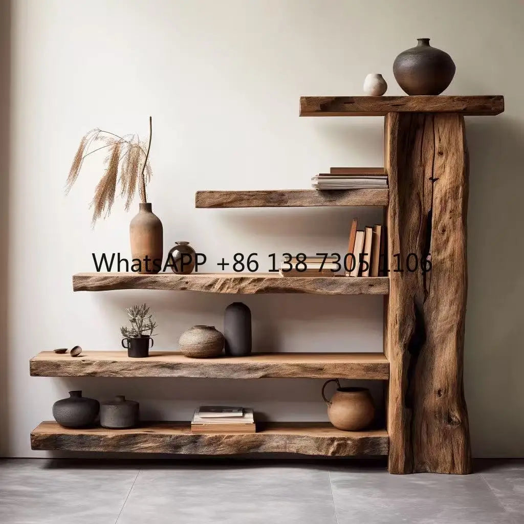 Old Elm Bogu Frame, Retro Duobao Pavilion Display Stand or Partition - -