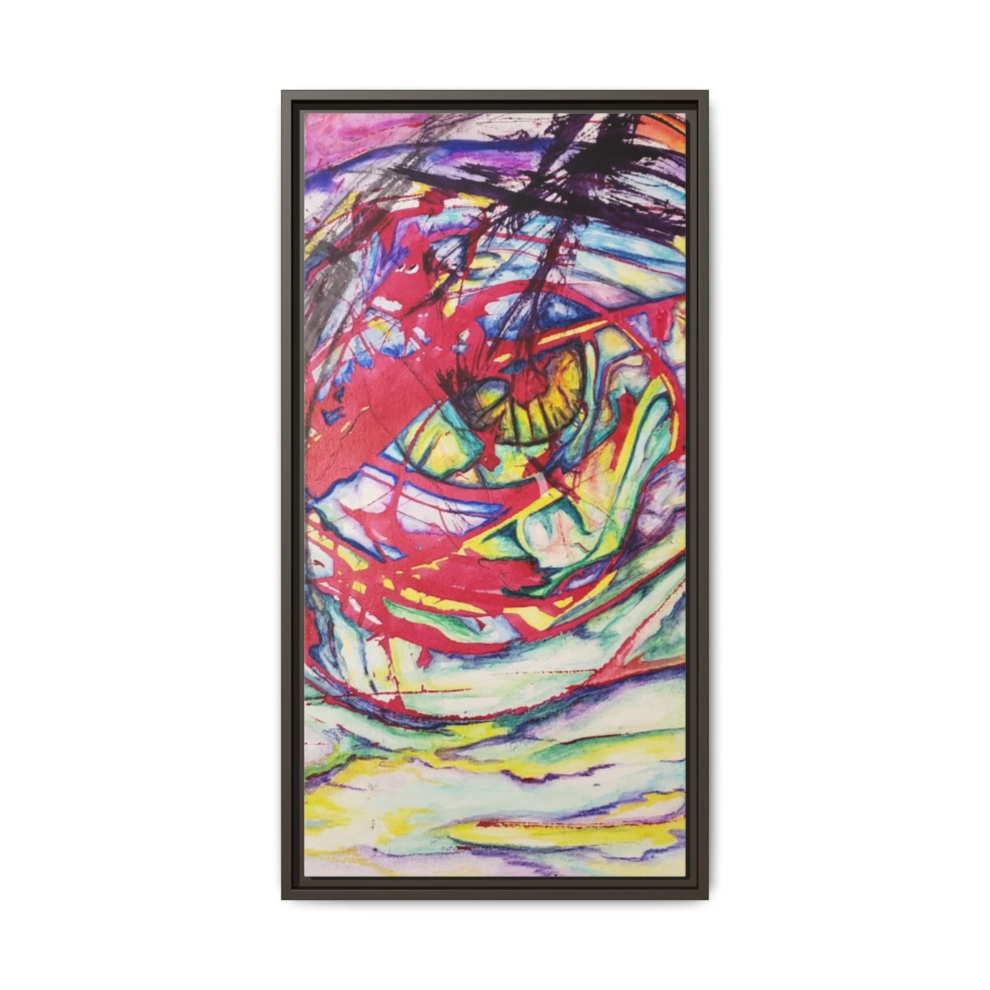 The Eye Framed Art Print - Kia Day Design