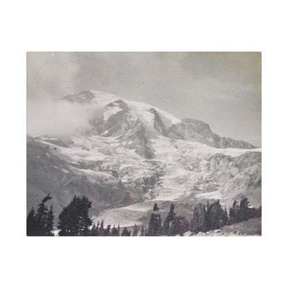 Mount Rainier Satin Canvas Stretched 14″ x 11″ (Horizontal) 1.5"
