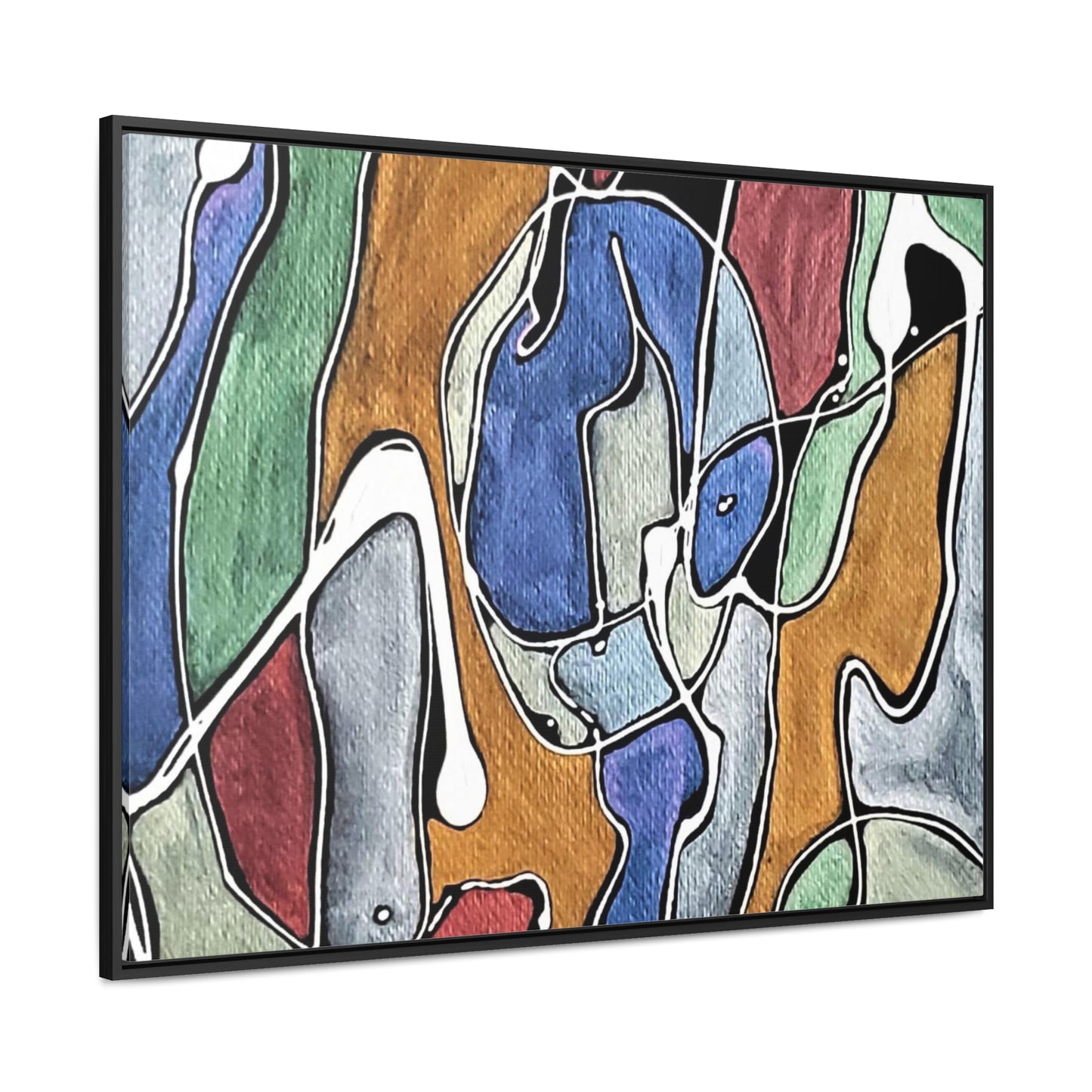 Blue Girl Gallery Canvas Wraps, Horizontal Frame