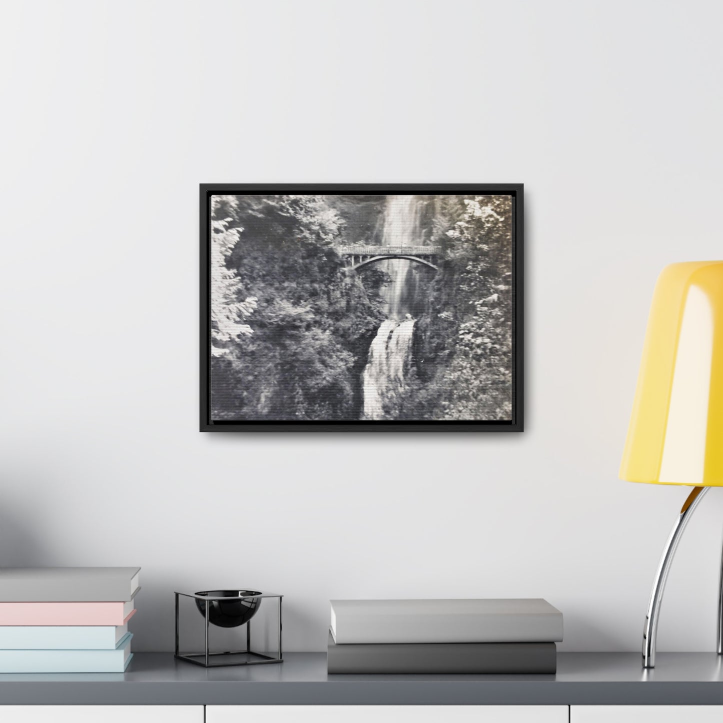 Multnomah Falls Oregon Gallery Canvas Wraps, Horizontal Frame