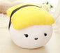 Sushi Rice Shape Stuffed Throw Pillow Cushion Toy - Yellow - 0