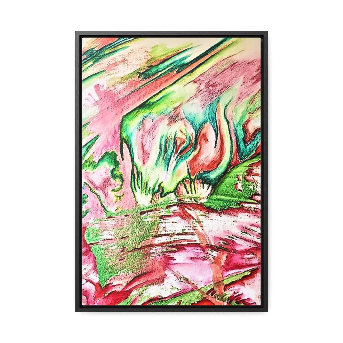 Pink Forest Gallery Canvas Wraps, Vertical Frame 16″ x 24″ Premium Gallery Wraps (1.25″)