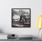 Yellowstone Bear Car Gallery Canvas Wraps Square Frame 16″ x 16″ Premium Gallery Wraps (1.25″) Black