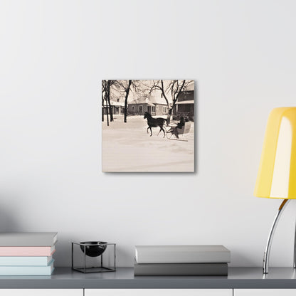 Carriage Ride Canvas Gallery Wraps 12″ x 12″ 1.25"