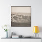 The Pinnacles Gallery Canvas Wraps Square Frame 36″ x 36″ Premium Gallery Wraps (1.25″) Walnut