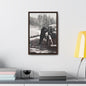 Yellowstone Bear Car Gallery Canvas Wraps Vertical Frame 12″ x 18″ Premium Gallery Wraps (1.25″) Walnut