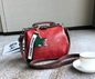 Chic Doctor-Style Handbag - Red - handbag