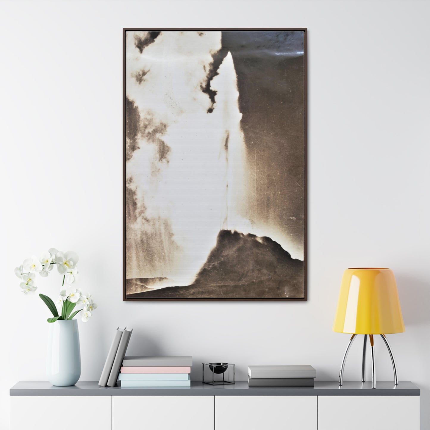 White Dome Geyser Yellowstone Gallery Canvas Wraps, Vertical Frame