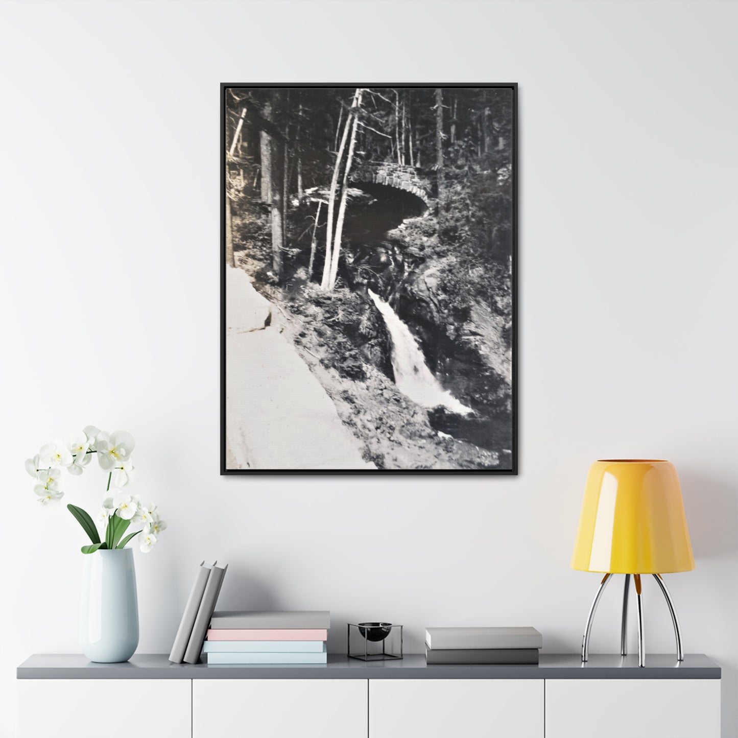 Narada Falls Yellowstone Gallery Canvas Wraps, Vertical Frame