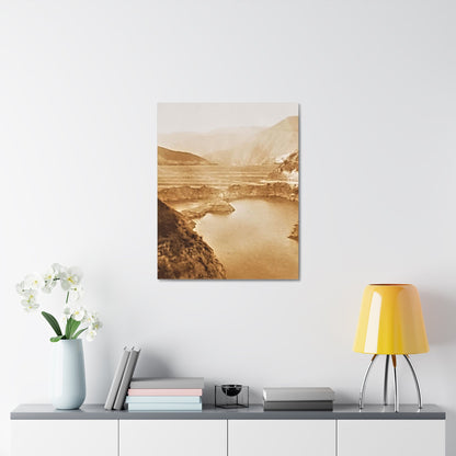 San Gabriel Dirt Fill Dam #1 Stretched Canvas 1.5" 24″ x 30″