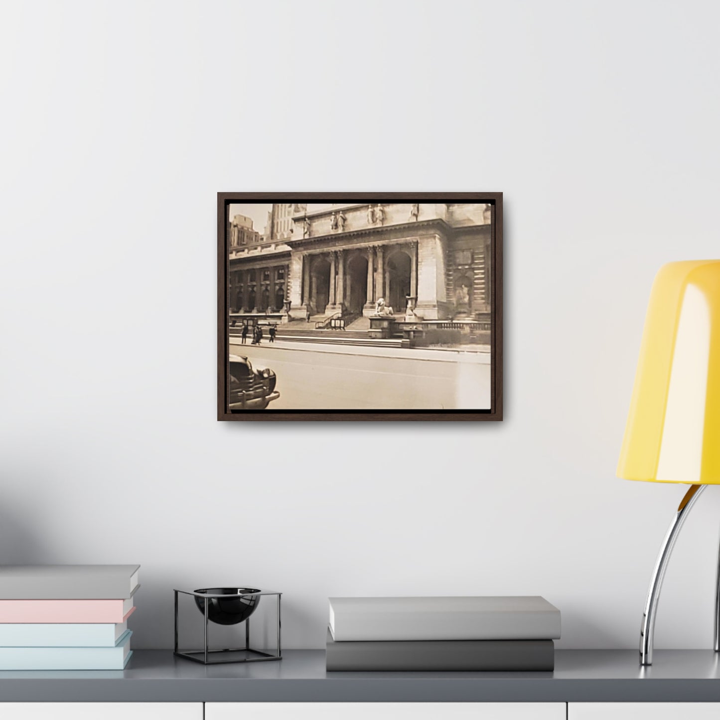 New York Public Library Gallery Canvas Wraps, Horizontal Frame