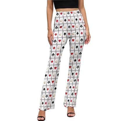 Baha Ranch Vegas Casino Flare Pants - White - pants