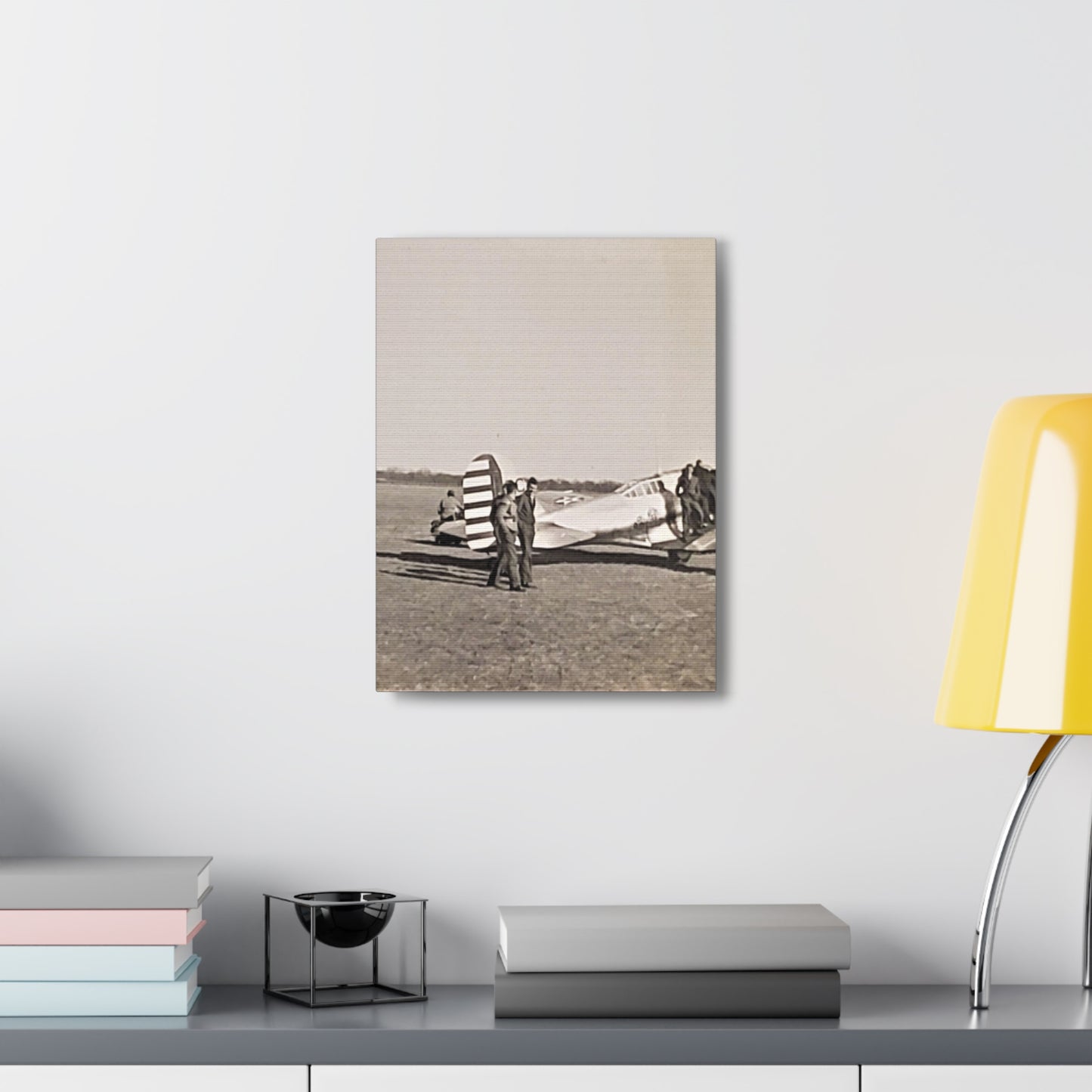 Army Pursuit Plane Ames Airport 1939 Canvas Gallery Wraps