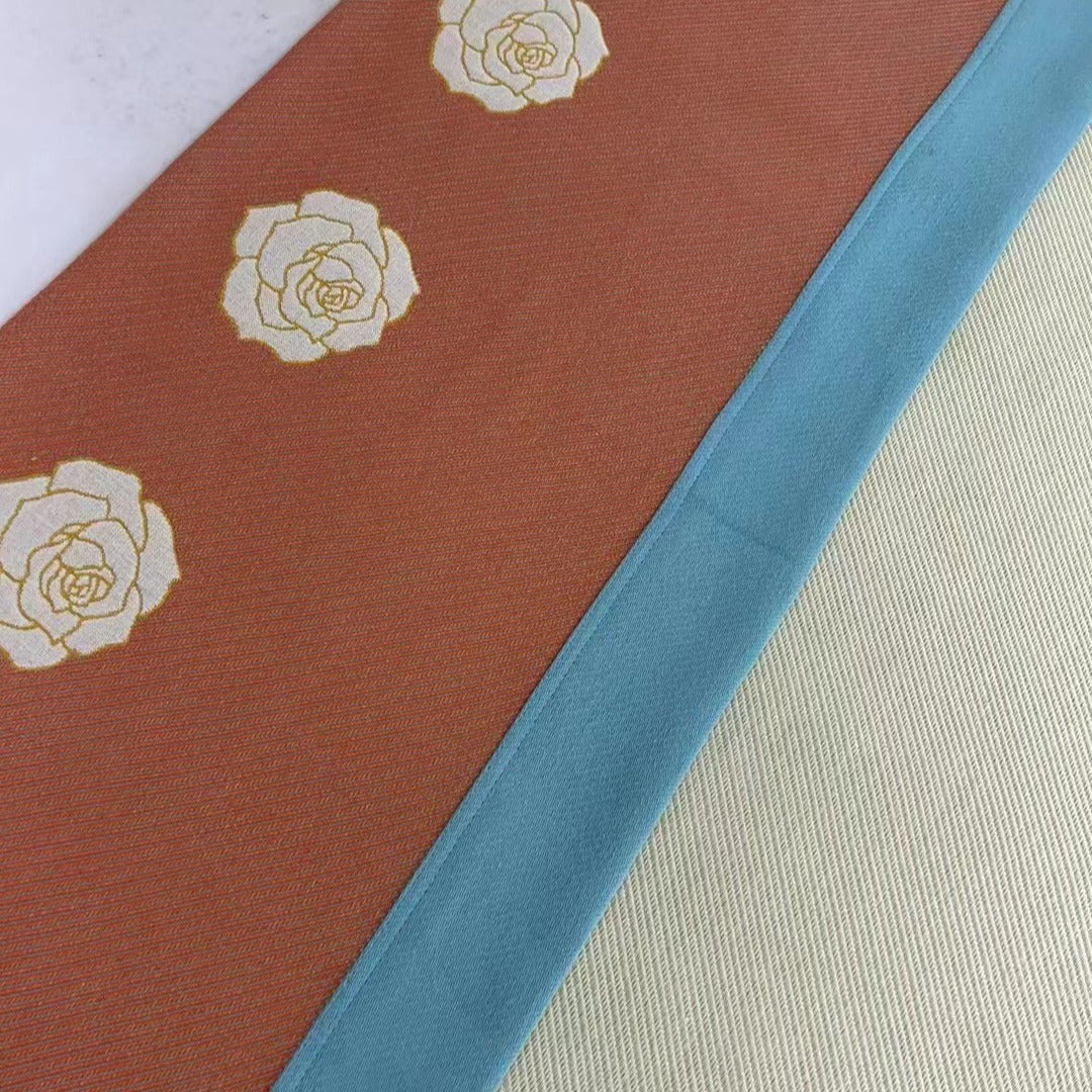 Cotton Love Alice Rose Jacquard Cotton Blanket - - blanket