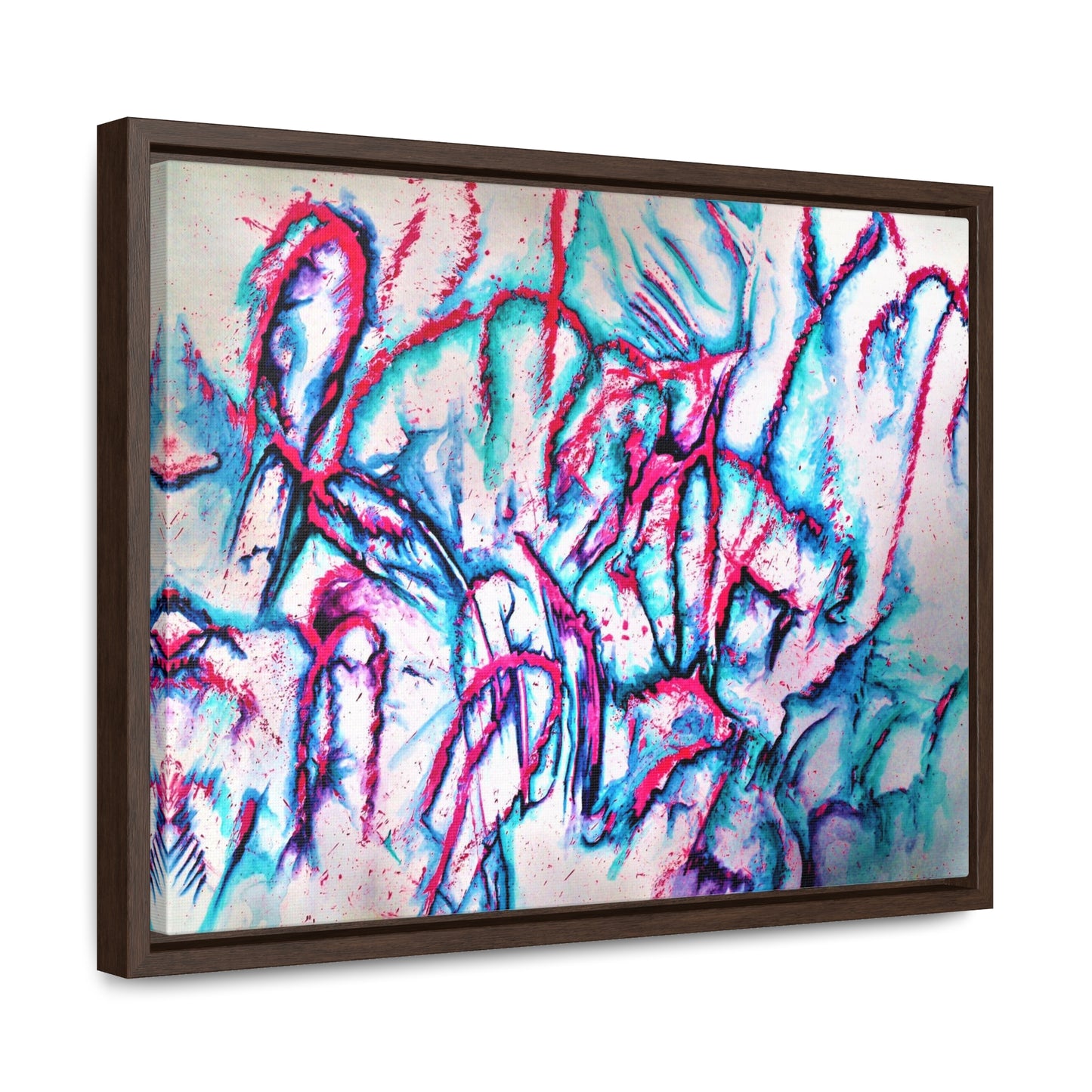 Pink Jellyfish Gallery Canvas Wraps, Horizontal Frame