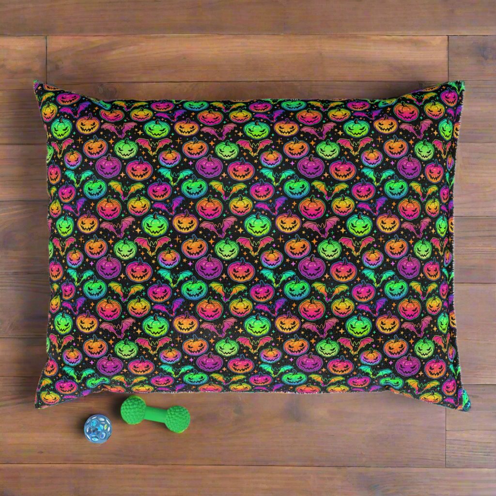 Neon Halloween Pet Bed