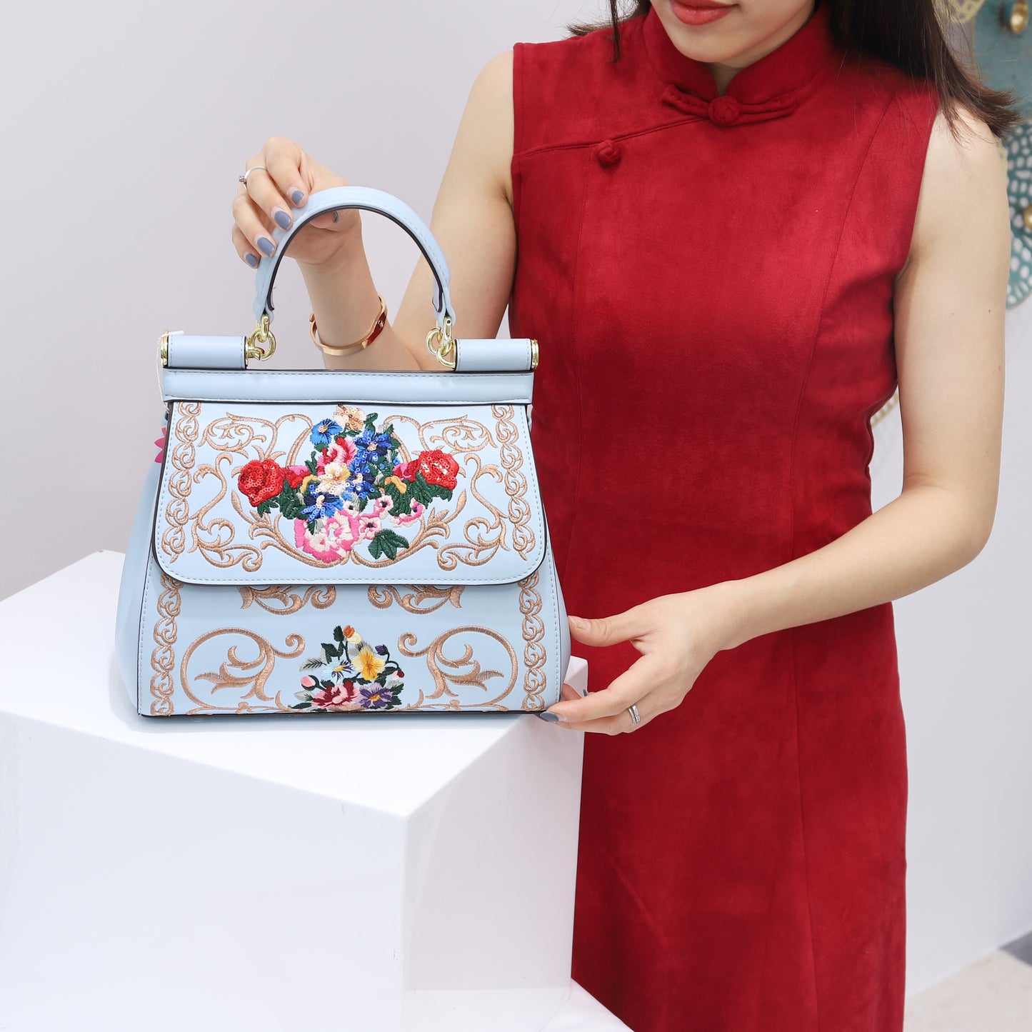 Daily Handbags for Women Embroidery Ladies Bags Female Bags