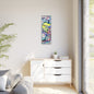 Alien Abstract Colorful Framed Canvas Art - Kia Day Design