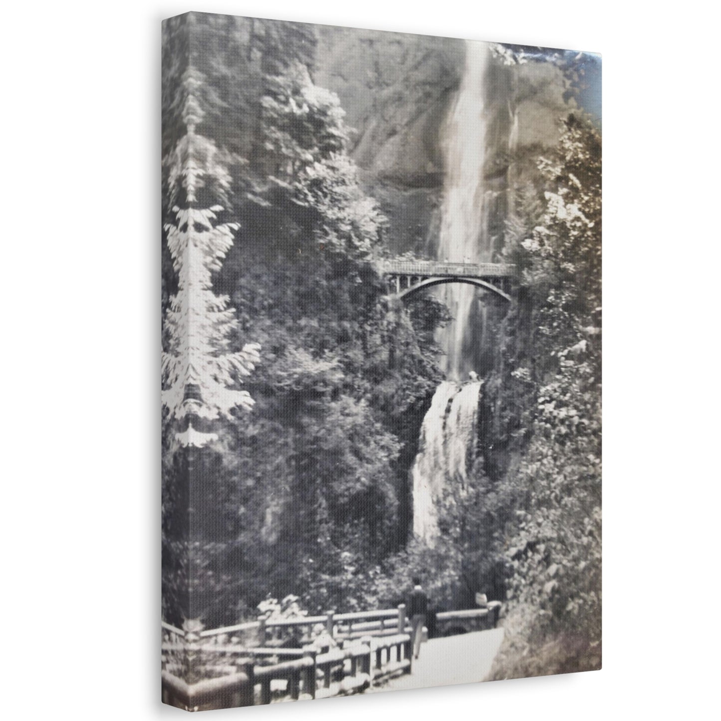 Multnomah Falls Oregon Stretched Canvas