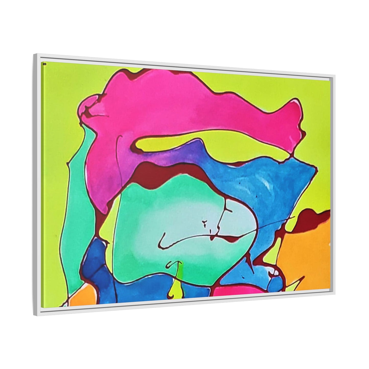 Kool Kid Matte Canvas Framed - Kia Day Design