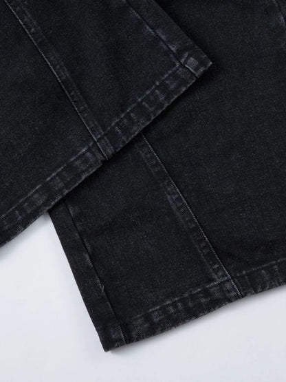 Men's Wide Leg Jeans - -