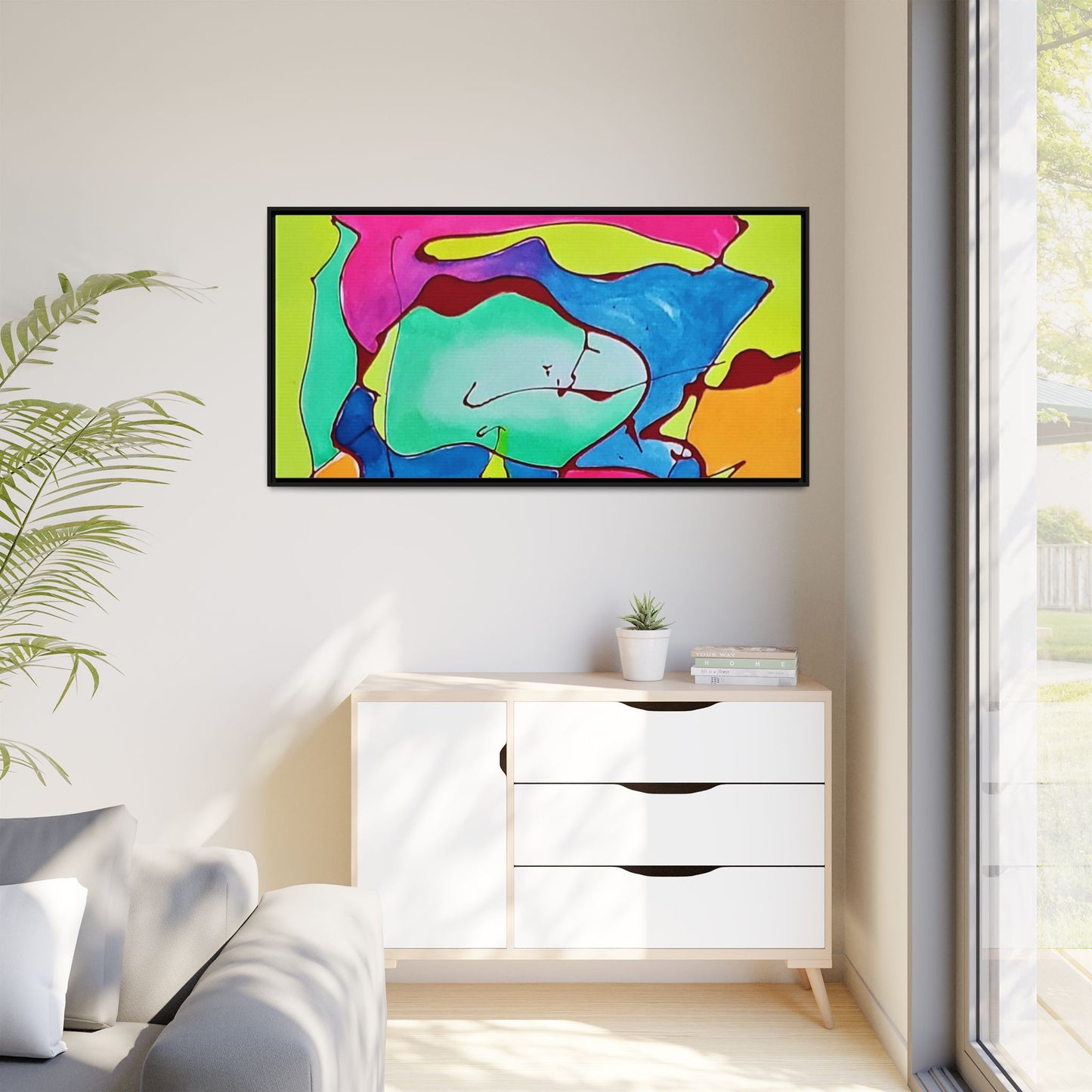 Kool Kid Matte Canvas Framed - Kia Day Design
